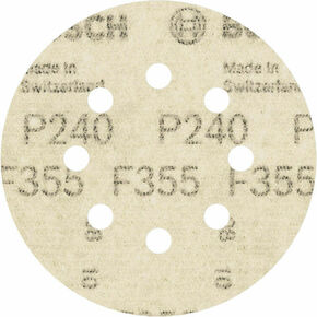 Bosch Power Tools PRO F355 Schleifblatt, 125 mm, 240, 5-tlg. 2608605119