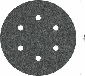 Bosch Power Tools PRO F355 Schleifblatt, 150 mm, G80, 5-tlg. 2608605124