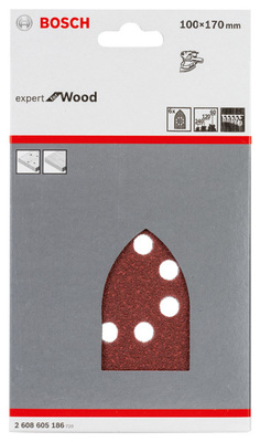 Bosch Power Tools Schleifblatt C430, 100 x 170 mm 60 120 240 8 2608605186