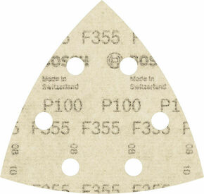 Bosch Power Tools PRO F355 Schleifblatt, 93 mm, G100, 5-tlg. 2608605193