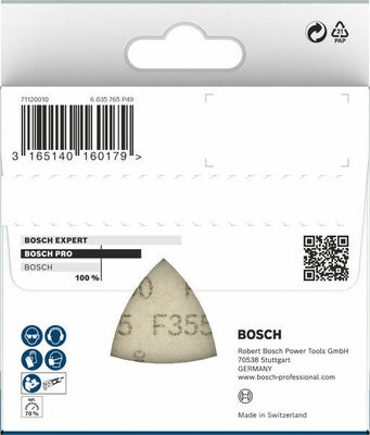 Bosch Power Tools PRO F355 Schleifblatt, 93 mm, G600, 5-tlg. 2608605199