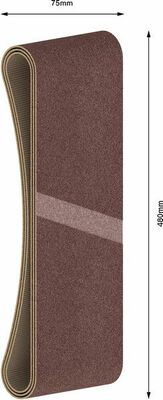 Bosch Power Tools PRO X440 Schleifband, 75 x 480 mm, G180, 3-tlg. 2608606048