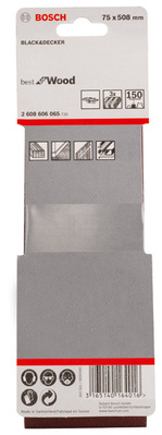 Bosch Power Tools PRO X440 Schleifband, 75 x 508 mm, G150, 3-tlg. 2608606065