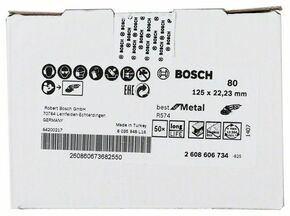 Bosch Power Tools Fiberschleifscheibe R574,125mm,80 2608606734