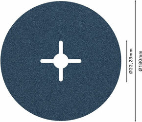 Bosch Power Tools Fiberschleifscheibe R574,180mm,100 2608606744