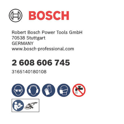 Bosch Power Tools Fiberschleifscheibe R574,180mm,120 2608606745