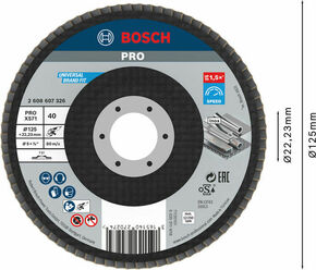 Bosch Power Tools Fächerschleifscheibe X571,125mm,40 2608607326