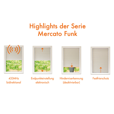 Kaiser Nienhaus Rohrmotor Champion Mercato 433MHz, 205W, 40Nm 140040