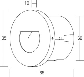 Brumberg Leuchten LED-Wandleuchte 1W/230V LED wws 0R3928WW