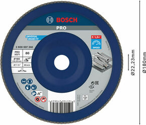 Bosch Power Tools Fächerschleifscheibe X571,180mm,80 2608607344