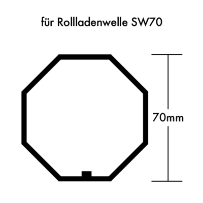 Kaiser Nienhaus Adapter/Mitnehmer f.Rolladenwelle SW70 211210