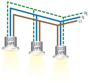 Brumberg Leuchten LED-Wandleuchte 1W/230V LED wws 0R3941WW
