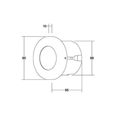 Brumberg Leuchten LED-Wandleuchte 1W/230V LED wws 0R3941WW