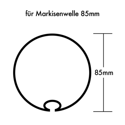 Kaiser Nienhaus Adapter/Mitnehmer f.Markisenwelle 85mm 211610
