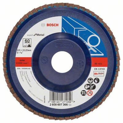 Bosch Power Tools Fächerschleifscheibe X551,125mm,60 2608607366