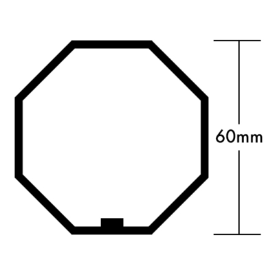 Kaiser Nienhaus Rollladenwelle achtkant SW60, 0,9mm, 2m 221120