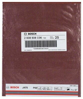 Bosch Power Tools Schleifblatt J475 230x280mm,60,VE1 2608608C06