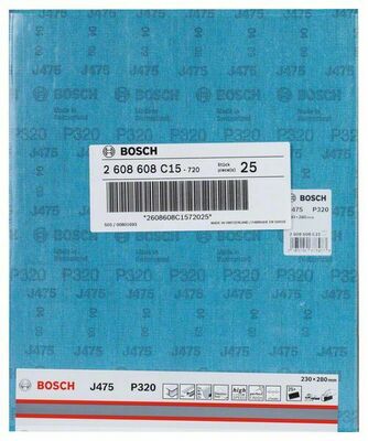Bosch Power Tools Schleifblatt J475 230x280mm,320,VE1 2608608C15