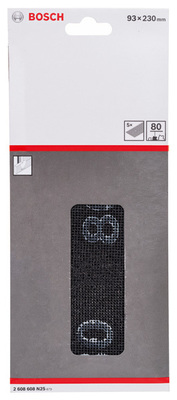 Bosch Power Tools Schleifgitter, 93 x 230 mm, K80, 5er-Pack 2608608N25