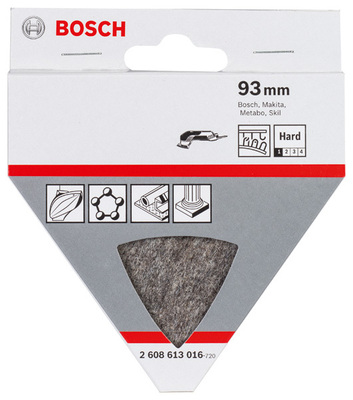 Bosch Power Tools Polierfilz für Dreieckschleifer und 2608613016
