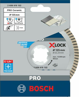 Bosch Power Tools Dia-Trennscheibe X-LOCK 125x1,4x7 2608615132