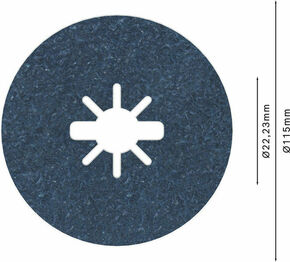 Bosch Power Tools Fiberschleifs.X-Lock R574,115mm,K36 2608619154