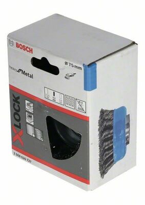 Bosch Power Tools Topfbürste X-Lock 75mm gezo Stahl 2608620727