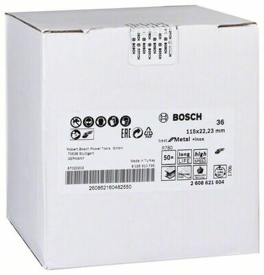 Bosch Power Tools Fiberschleifscheibe R780,115mm,36 2608621604