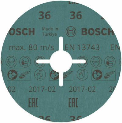 Bosch Power Tools Fiberschleifscheibe R780,125mm,36 2608621610