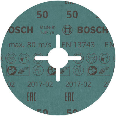 Bosch Power Tools Fiberschleifscheibe R780,125mm,50 2608621611