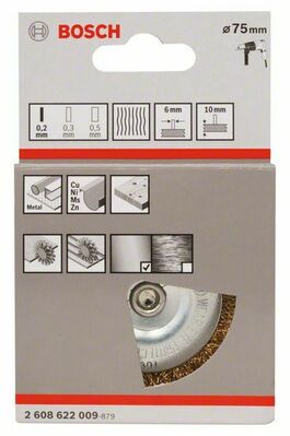 Bosch Power Tools Scheibenbürste 75x0,2mm 2608622009