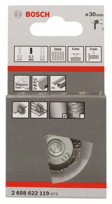 Bosch Power Tools PRO Stainless Steel clean Scheibenbürste 2608622119