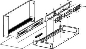 Telegärtner LWL-Verteiler MPD24 f.3x3HE/7TE reinweiß 100021508