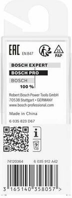 Bosch Power Tools PRO Abrundfräser, R 3, Schaft 8 mm 2608628344