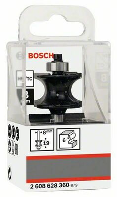 Bosch Power Tools PRO Halbstabfräser, R 6, Schaft 8 mm 2608628360
