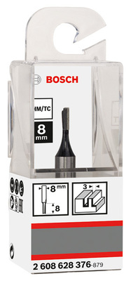 Bosch Power Tools PRO Nutfräser, einschneidig 3 x L 8 2608628376