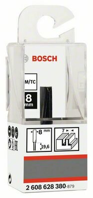 Bosch Power Tools Nutfräser 8mm,D1 7mm,L19,6mm 2608628380