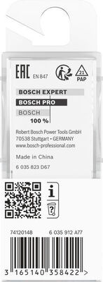 Bosch Power Tools PRO Nutfräser, zweischneidig 8 x L 2608628381