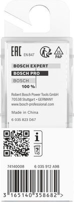 Bosch Power Tools PRO V-Nutfräser, 90° x 16, Schaft 8 mm 2608628407