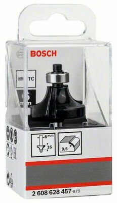 Bosch Power Tools PRO Abrundfräser, R 9,5, Schaft 6 mm 2608628457