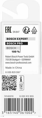 Bosch Power Tools PRO V-Nutfräser, 90° x 1/4, Schaft 1/4 2608628630