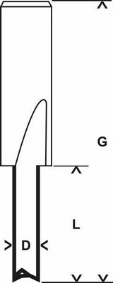 Bosch Power Tools Nutfräser Expert for Wood, Voll-Carbide 8 mm D1 2608629355
