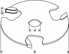 Bosch Power Tools Scheibennutfräser Expert for Wood 8 mm D1 2608629388