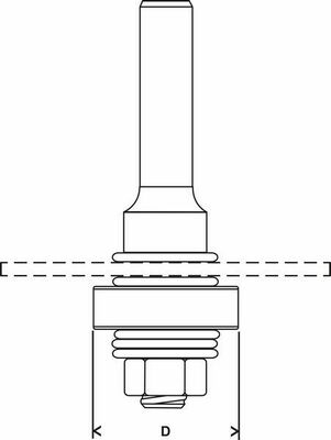 Bosch Power Tools Schaft für Scheibenfräse mit 2608629390
