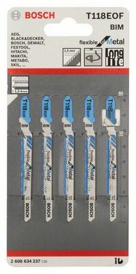 Bosch Power Tools Stichsägeblatt T 118 EOF,VE5 2608634237