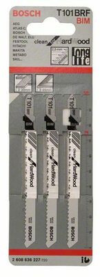 Bosch Power Tools Stichsägeblatt T 101 BRF 3er-Pack 2608636227