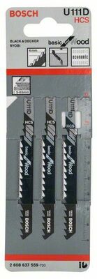 Bosch Power Tools Basic for Wood, 3er-Pack 2608637559