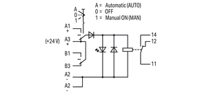 WAGO GmbH & Co. KG Schaltrelais-Baustein 24VDC,1W Hand 789-329