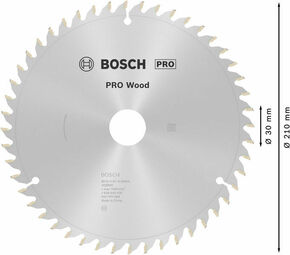 Bosch Power Tools PRO Wood Kreissägeblatt, 210 x 2 x 30 mm 2608640430