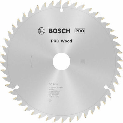 Bosch Power Tools PRO Wood Kreissägeblatt, 210 x 2 x 30 mm 2608640430